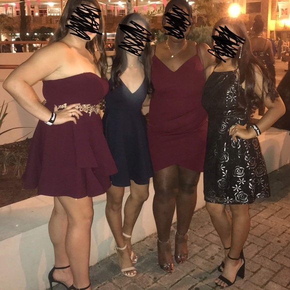 Francesca’s Black Mini Halter Dress (size M) - Picture 5 of 5